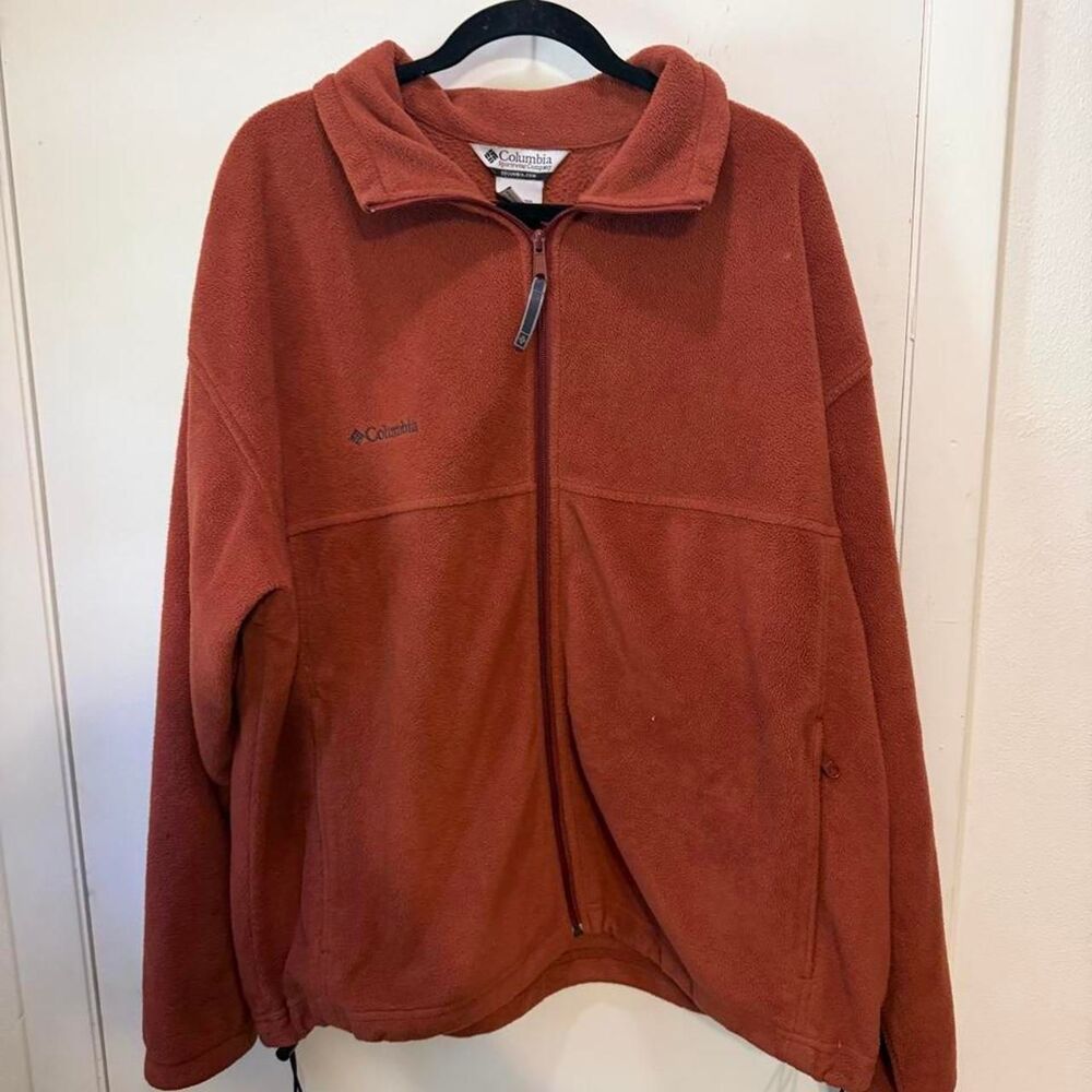 Columbia-sportswear Men's Orange and Brown Jacket